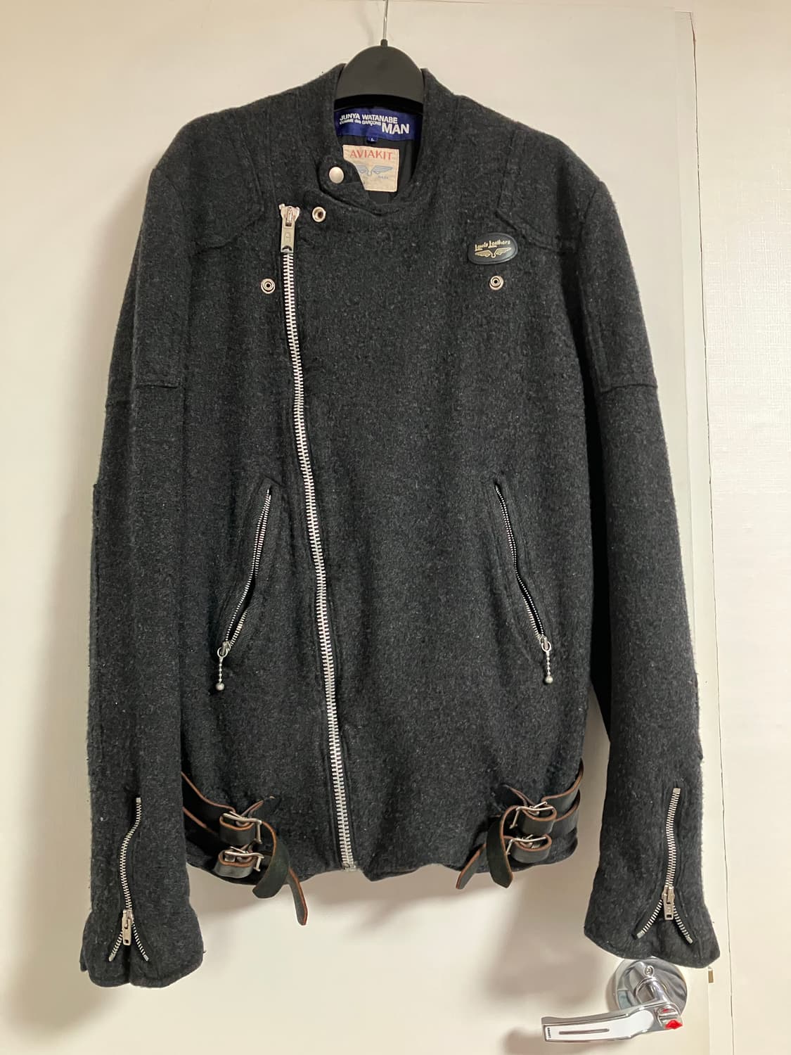 03)준야 와타나베 루이스레더 축융 라이더자켓 상품이미지2