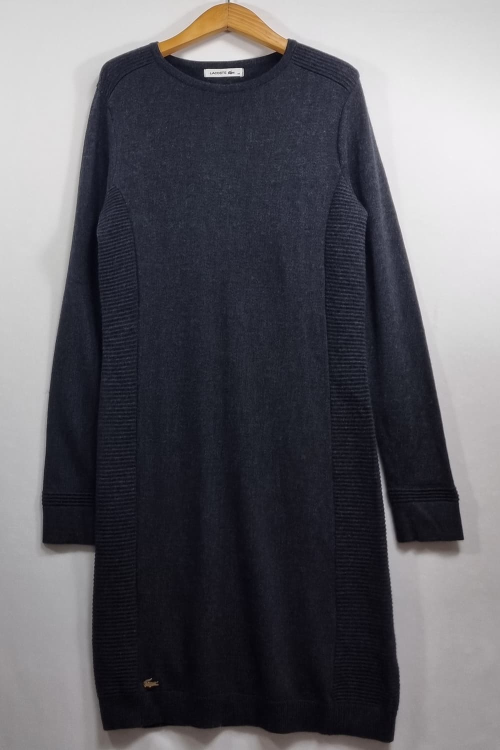 34사이즈) 라코스테 다크그레이 울100% 니트 원피스 상품이미지1