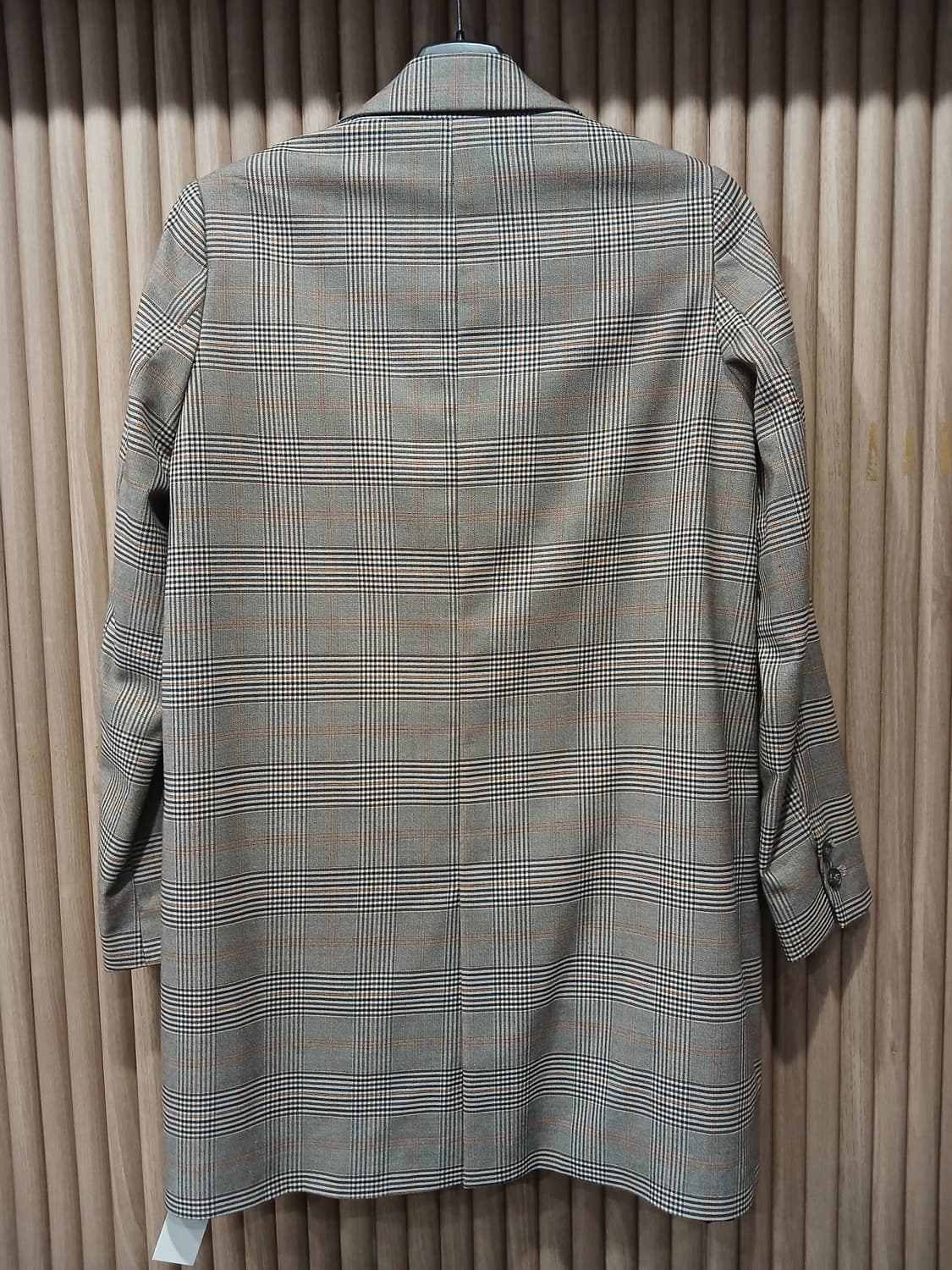 자라 글렌체크 블레이저 롱자켓- M 상품이미지7