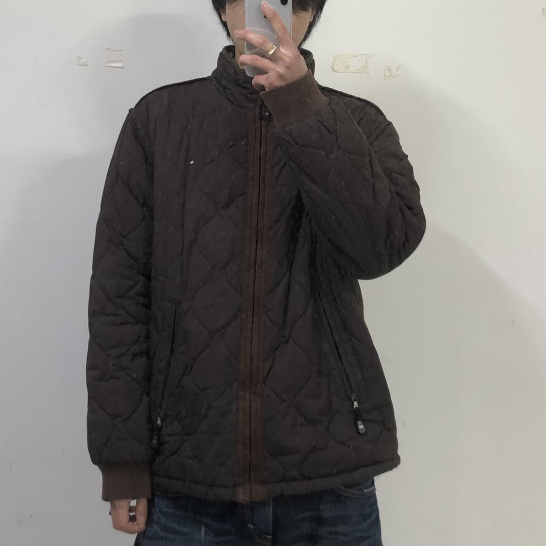 타미힐피거 브라운 퀄티드 패딩 자켓  상품이미지3