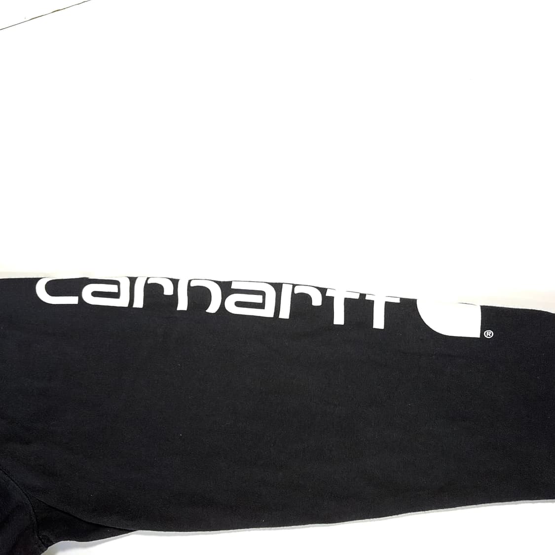 칼하트 블랙 맨투맨 암레터링 M 상품이미지4