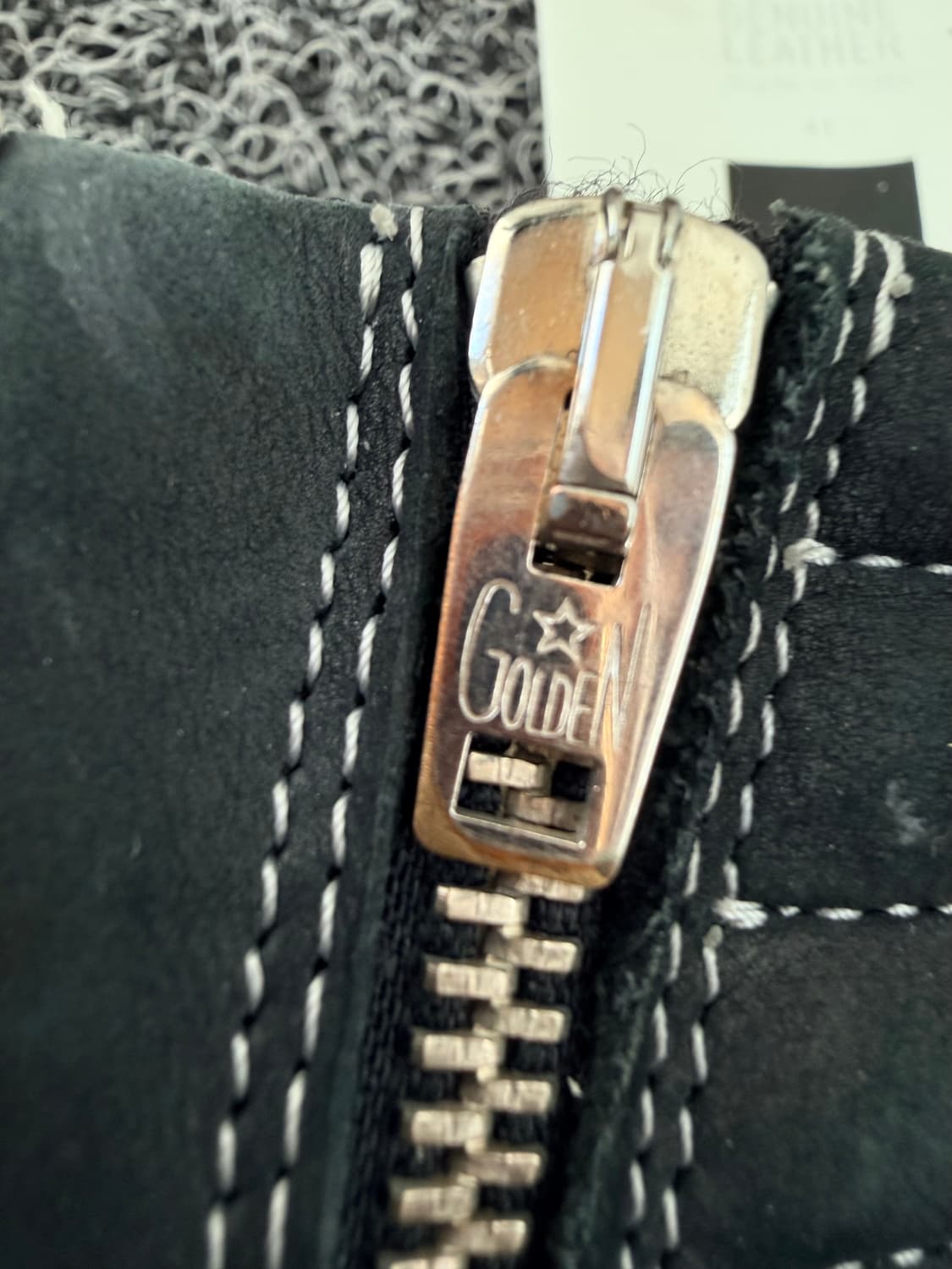 골든구스 슬라이드 하이탑 블랙/그레이 - 41사이즈 상품이미지8