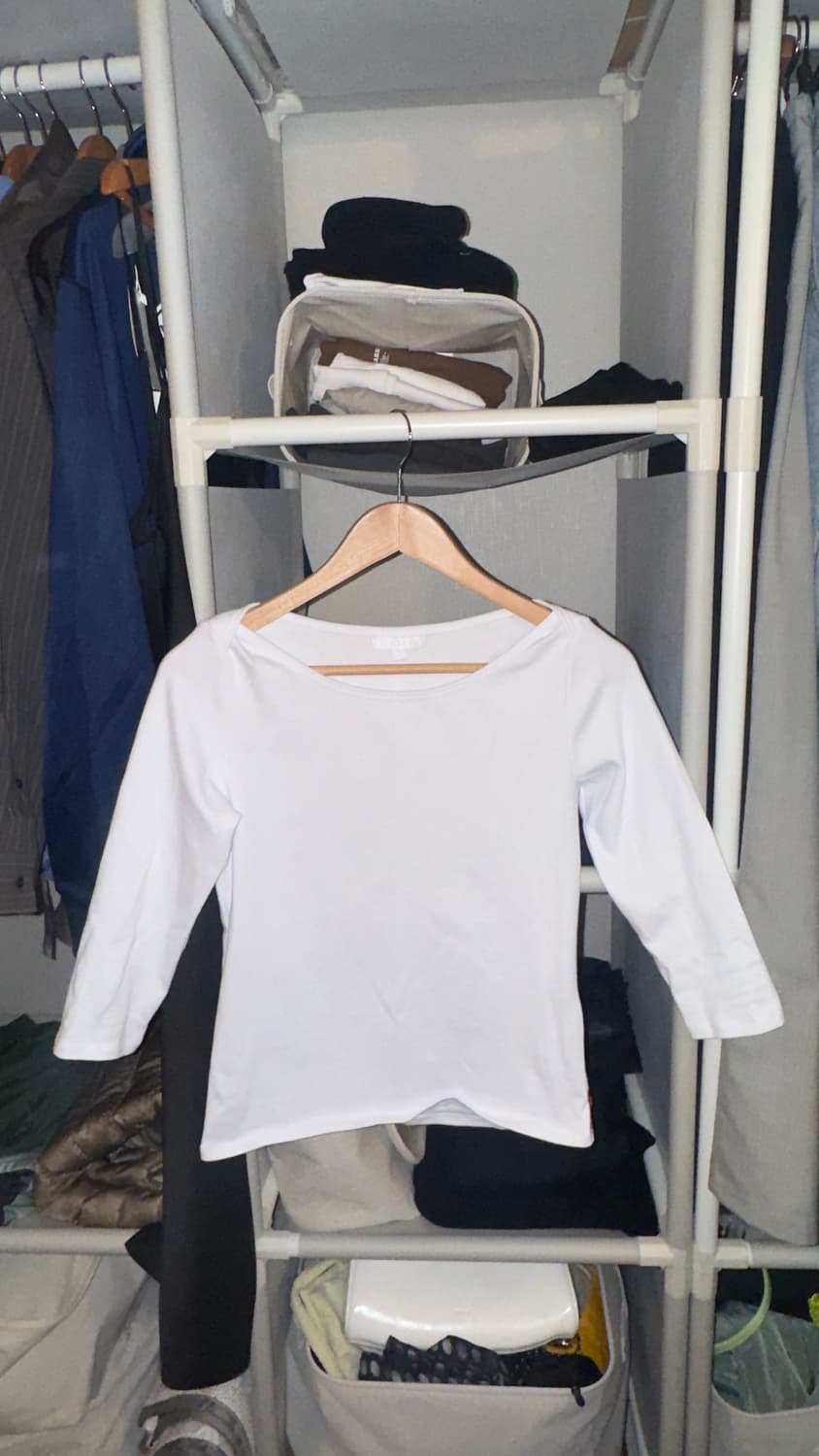 파르티멘토 우먼 PWC 쓰리-쿼터 슬리브 티 M 화이트 상품이미지3