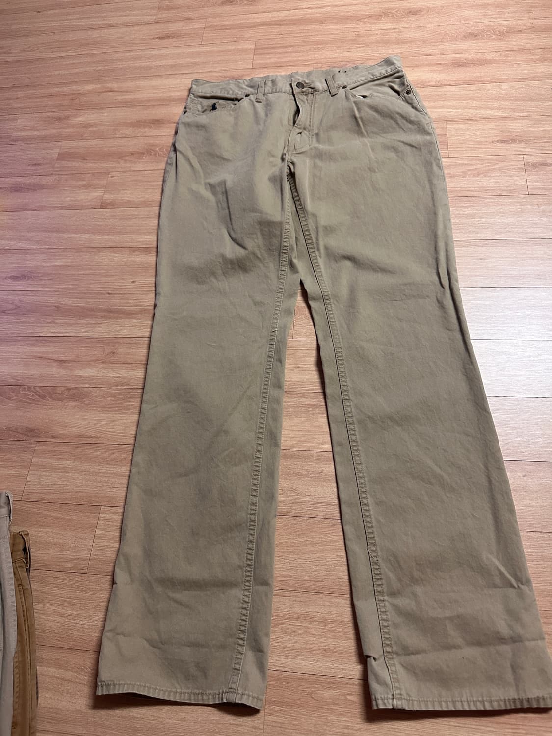 폴로 가죽탭 코튼팬츠(34/34) 상품이미지1