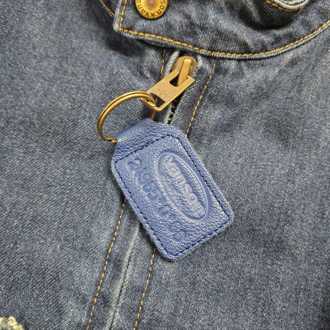 (L) 슈프림 x 밴슨 데님 자켓 블루 상품이미지3