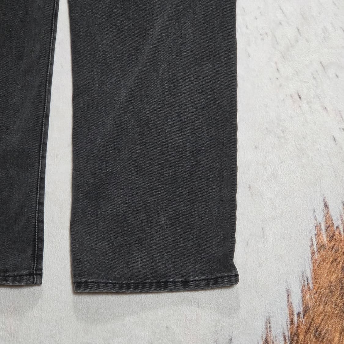 빈티지 그레이 흑청 데님 와이드팬츠 상품이미지6