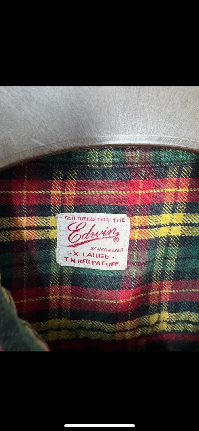 에드윈 포켓 플란넬 체크셔츠 H2410 상품이미지6