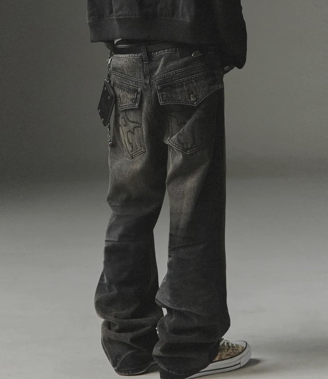 낫포너드 로우 라이즈 플레어 데님팬츠 상품이미지1