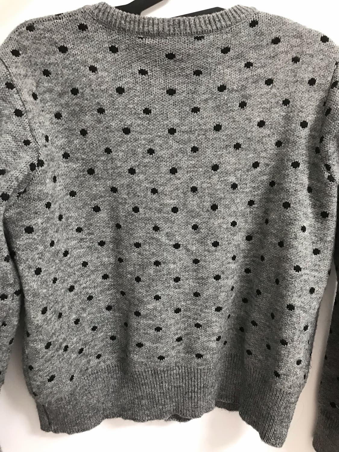 회색 도트 가디건 상품이미지2
