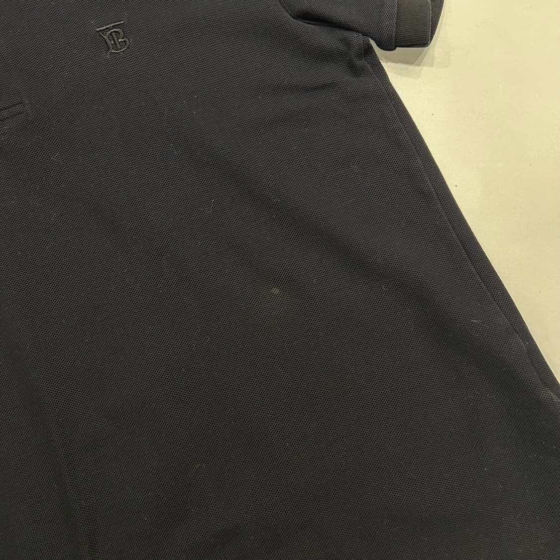 [L] 버버리 TB 블랙 반팔 폴로 티셔츠 B215 상품이미지7