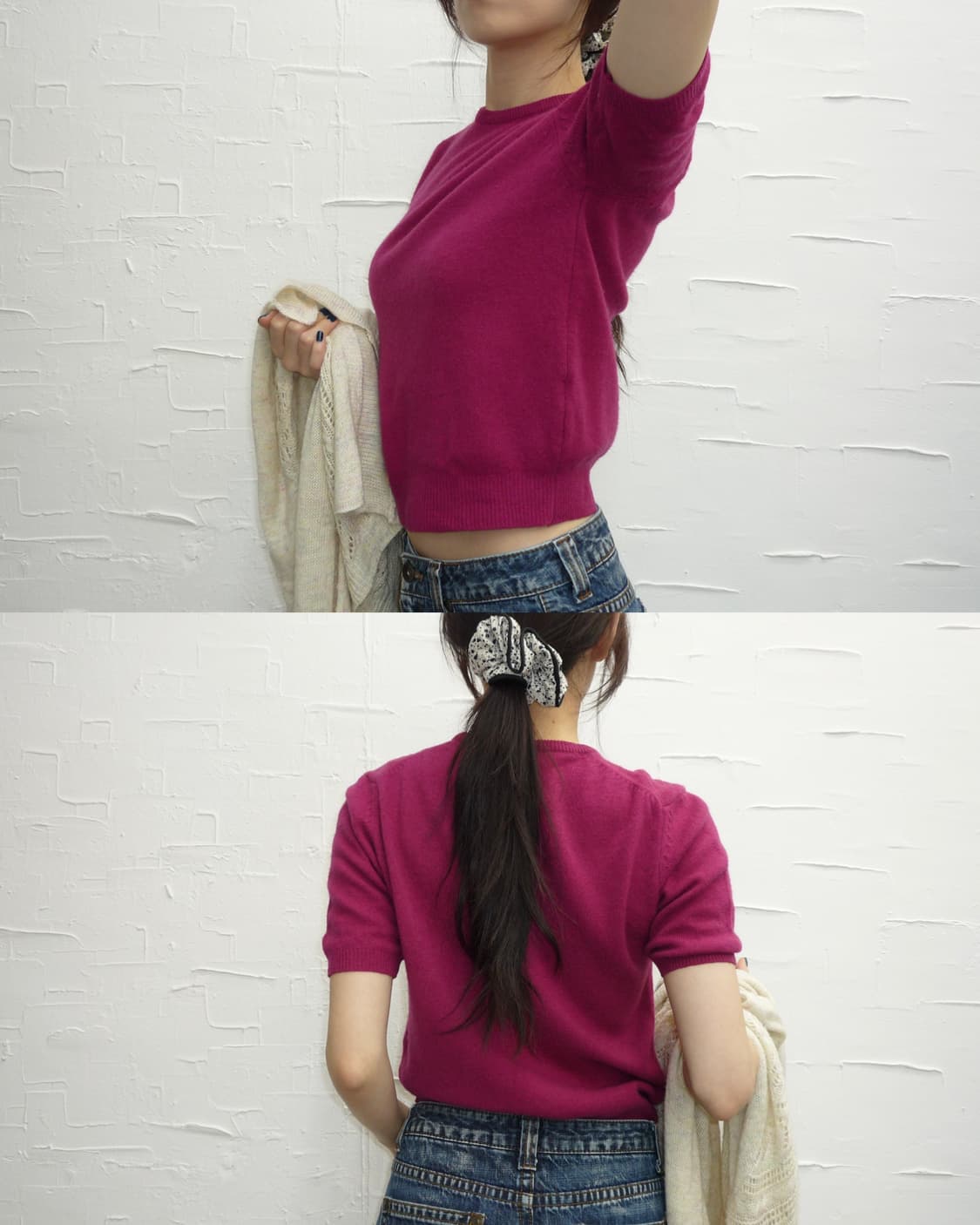 plum knit top 상품이미지1