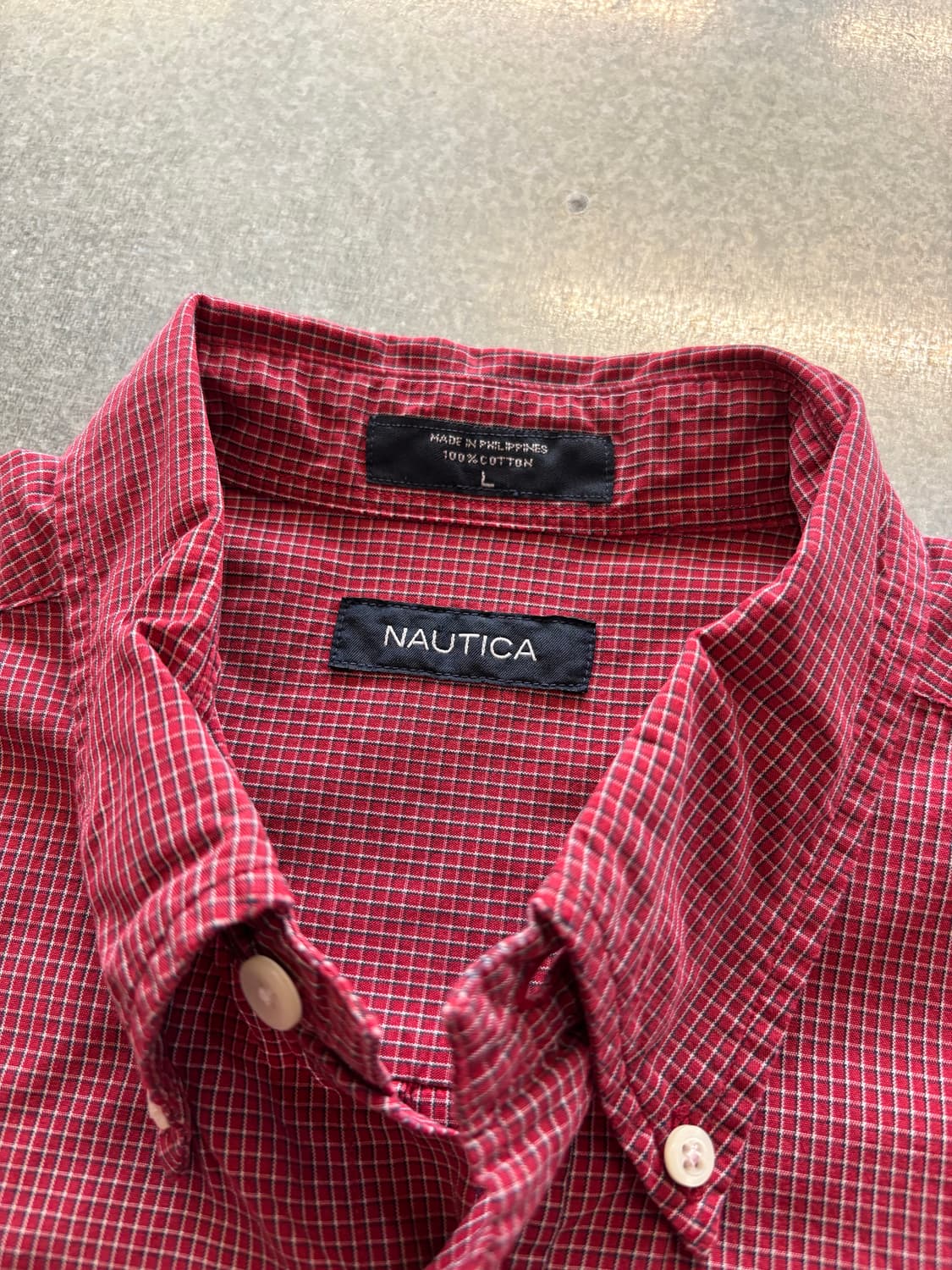 NAUTICA 오버사이즈 체크 셔츠 상품이미지4