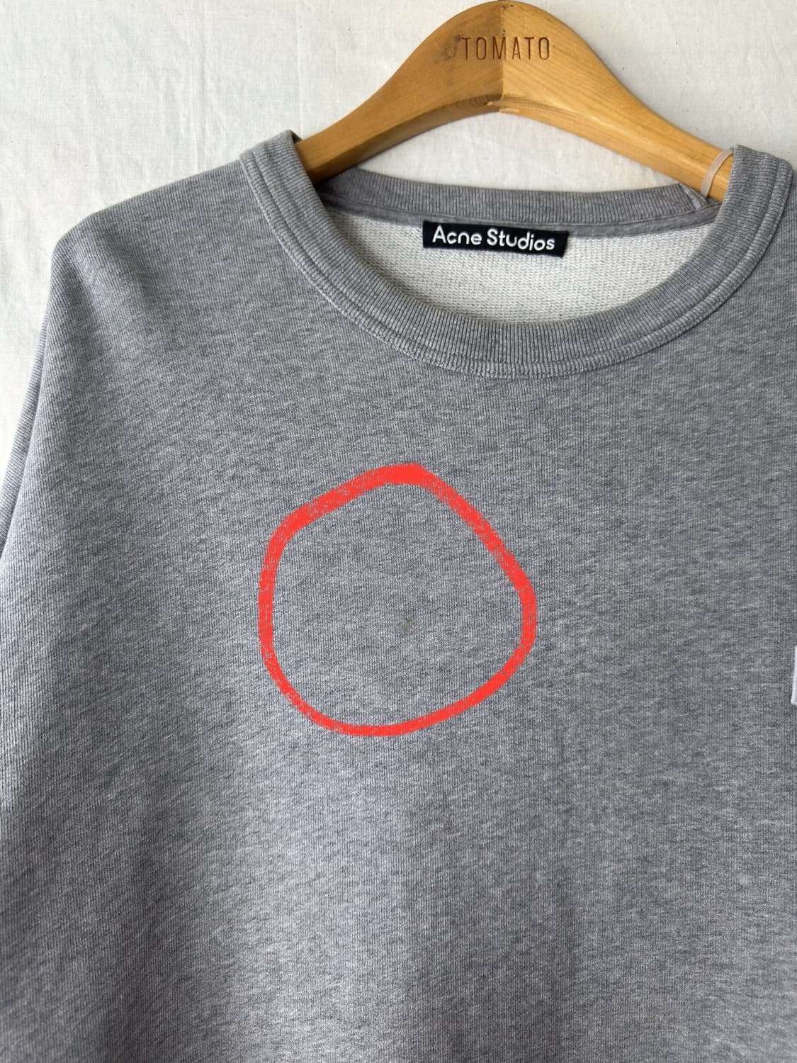 L 아크네 스튜디오 포바 페이스 로고 그레이 맨투맨 상품이미지5