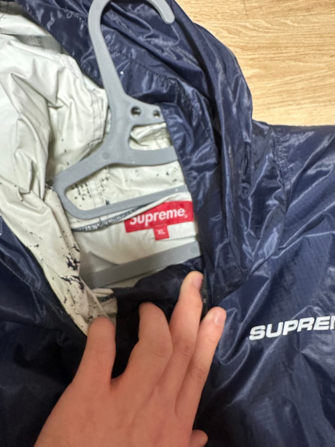 슈프림 바람막이 아노락 XL 네이비 상품이미지3