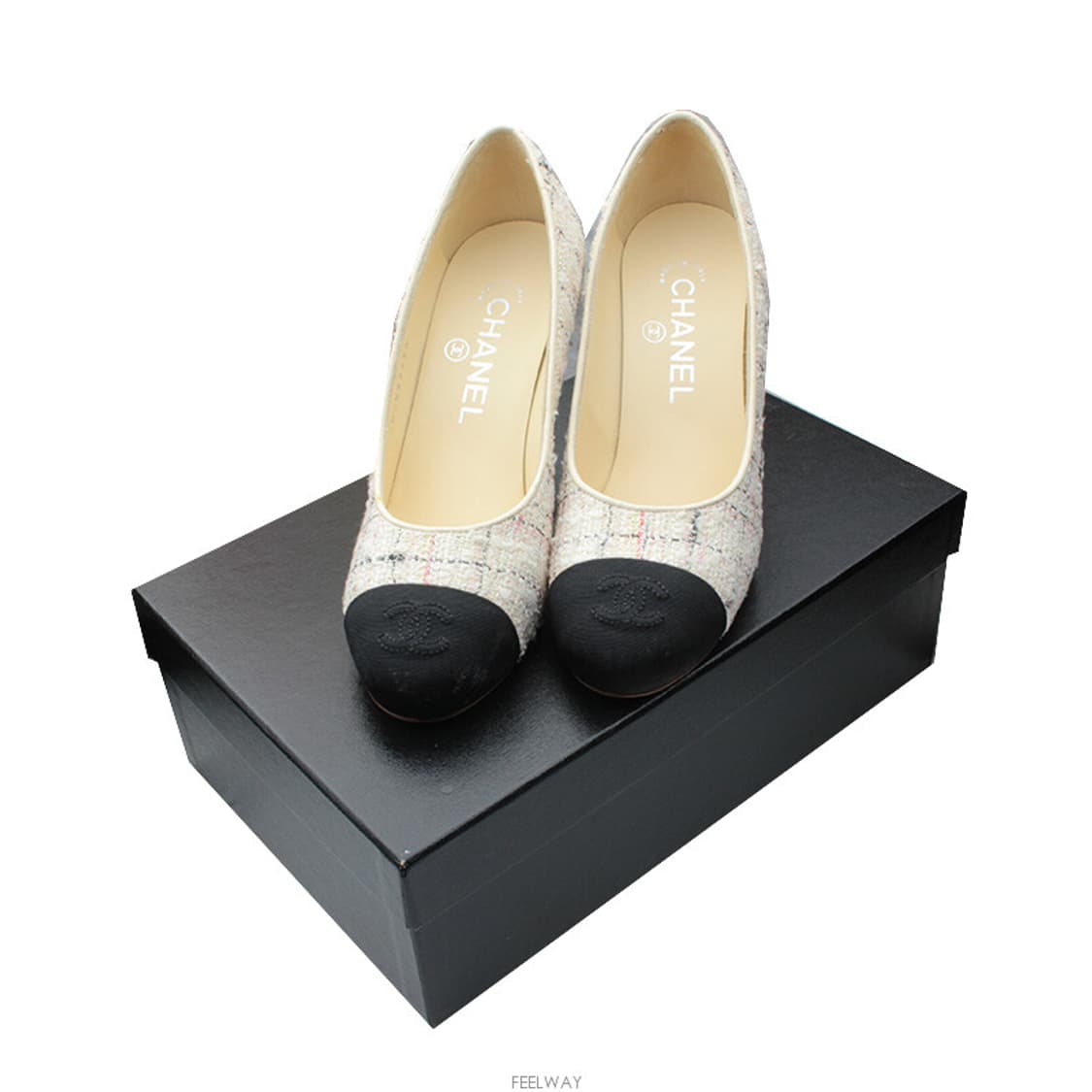 샤넬 트위드 캡토 펌프스 35 C 상품이미지6