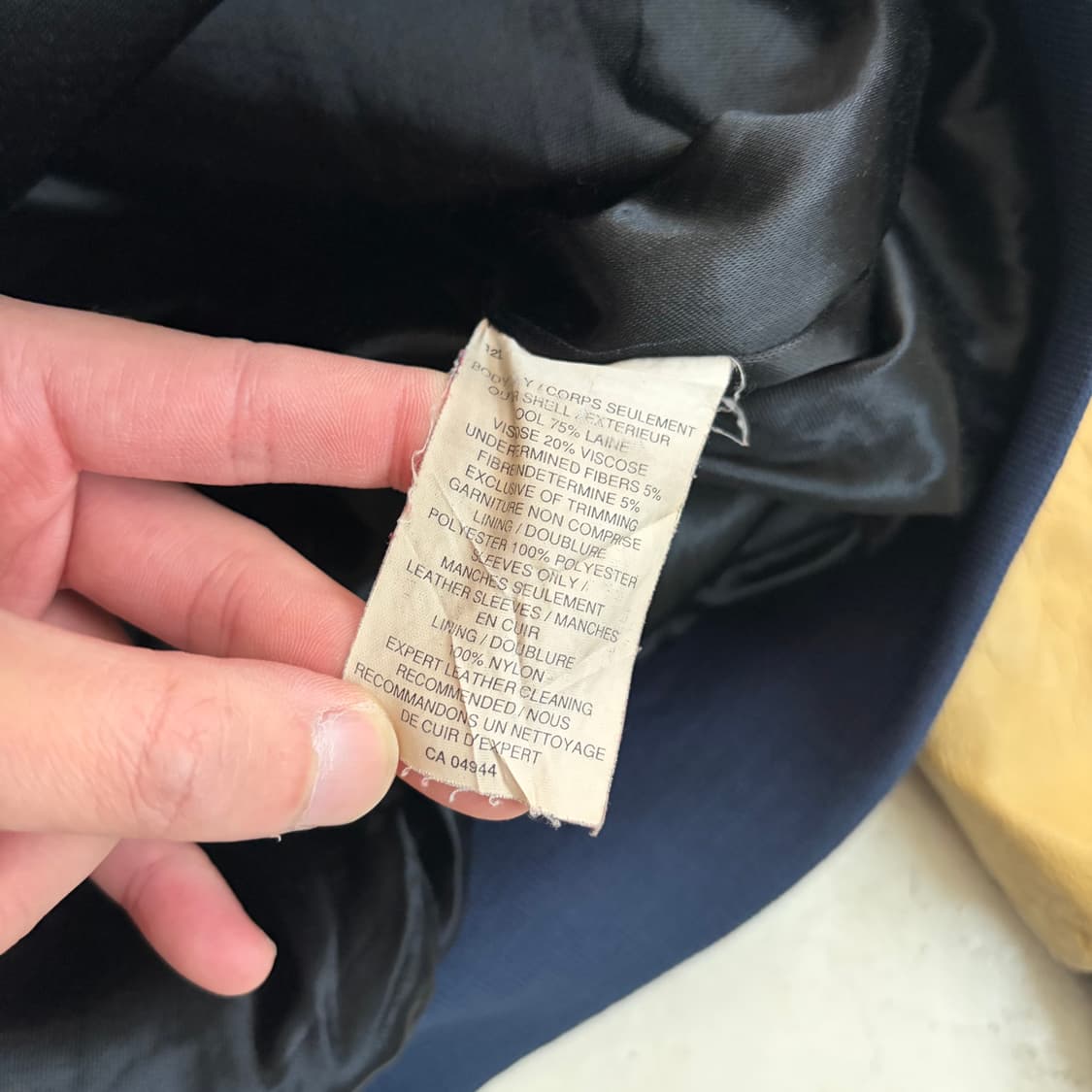 90s The Collection 빈티지 울 가죽 바시티 자켓 XL 상품이미지7