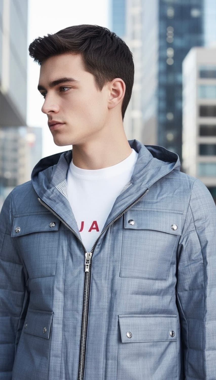 몽클레어 감마블루 울후드 패딩자켓 (95사이즈) 상품이미지1