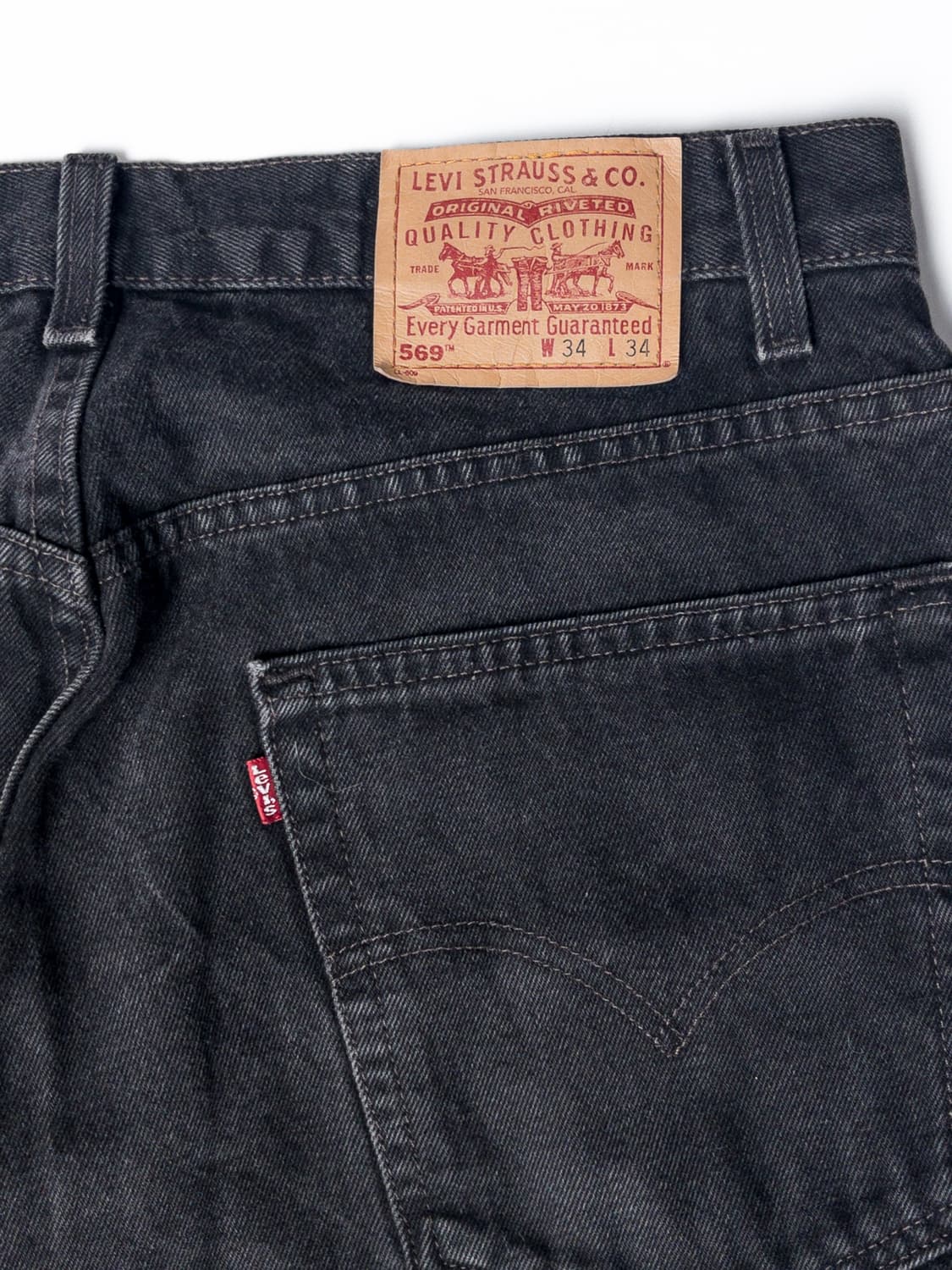 90's 미제 리바이스 569 라지 스트레이트 핏 34x34 상품이미지5