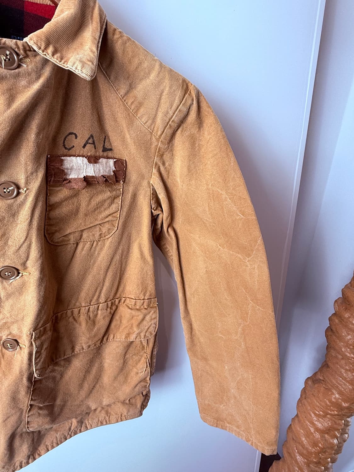 70s 빈티지 Blue Bill by Red Heads 헌팅 자켓 상품이미지5