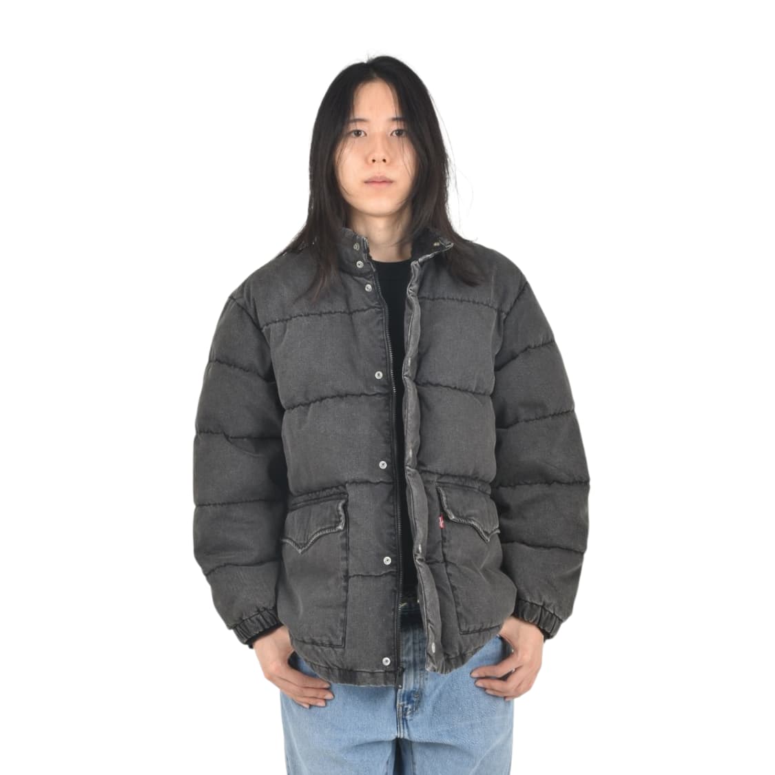 리바이스 다운 패딩 덕다운 자켓 S N0649 상품이미지1