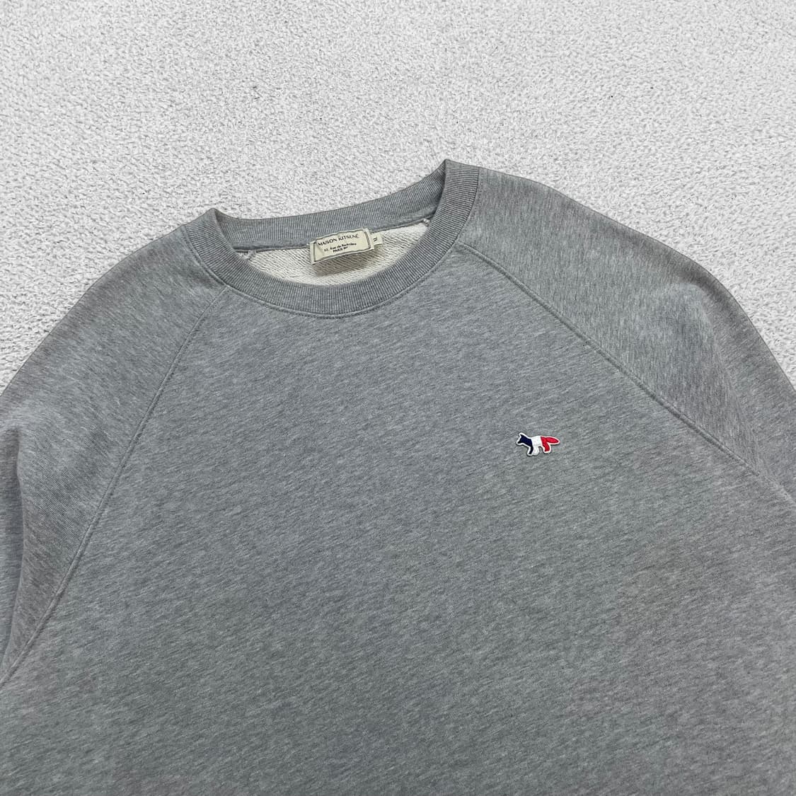 메종키츠네 트리플폭스 패치 맨투맨 그레이 상품이미지2