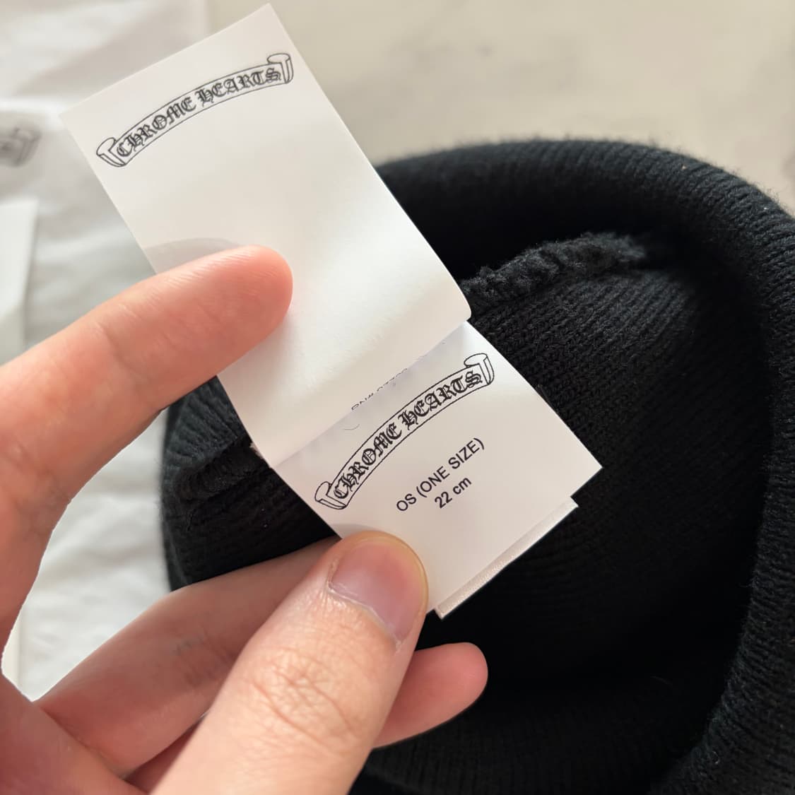 레어) 크롬하츠 Ch 로고 레터링 양면 워치 캡 비니 OS 상품이미지8