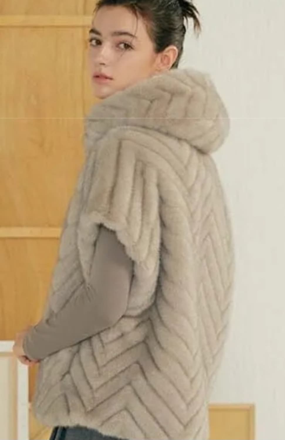 리오벨 페이크 밍크 베스트 상품이미지6