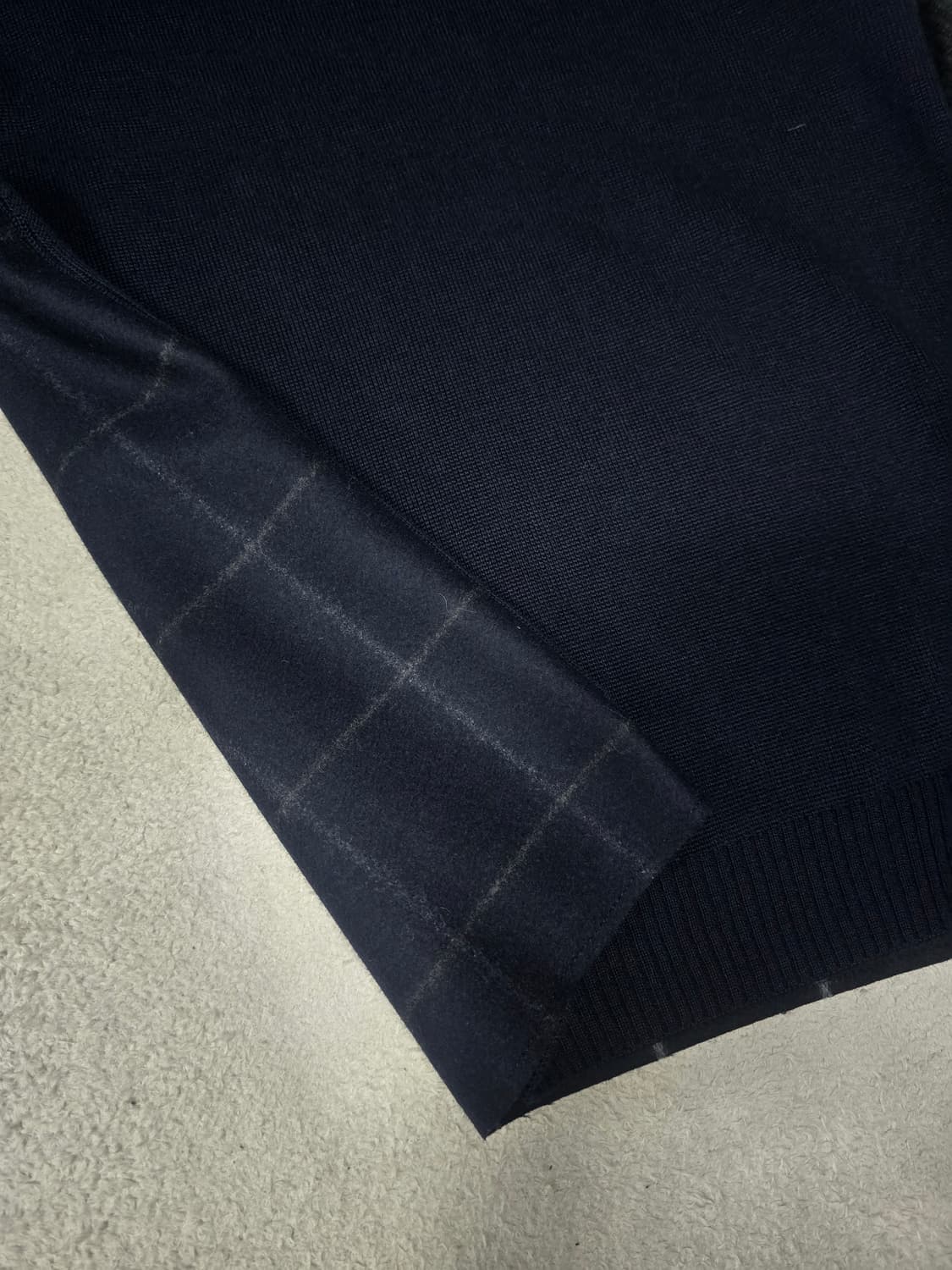 Solid Homme 투톤 체크 패턴 니트 95 상품이미지6