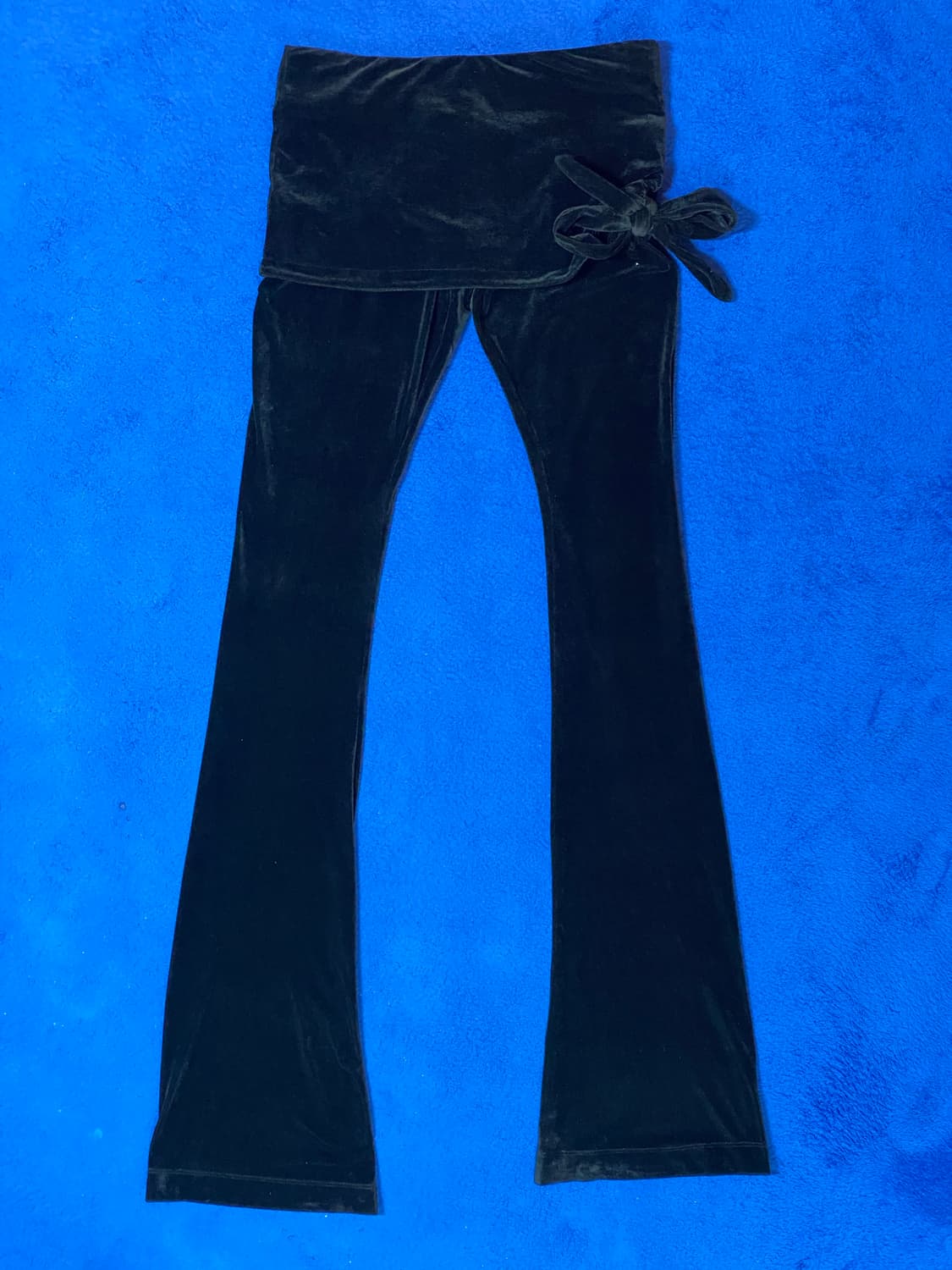 OpenYy 오픈와이와이 블랙 벨벳 스커트 레이어드 레깅스 팬츠 S 상품이미지1