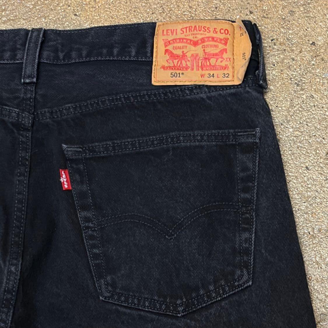 미국 빈티지 리바이스 501 블랙진 청바지 상품이미지6