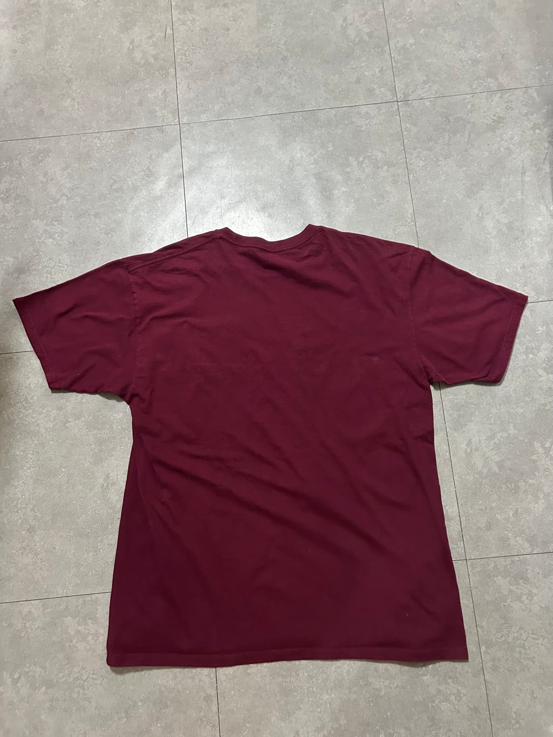 반스 버건디 빈티지  코튼 포켓 숏슬리브  티셔츠 105size   상품이미지5