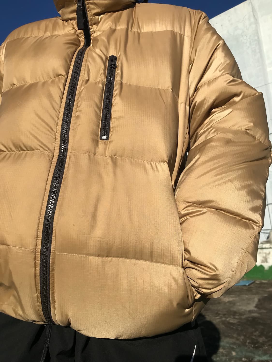 베이지 & 브라운 리버시블 패딩  상품이미지9