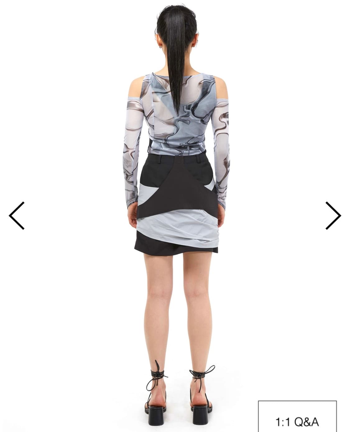 킴지수) In&Out 3D Printed Top BK L 상품이미지3