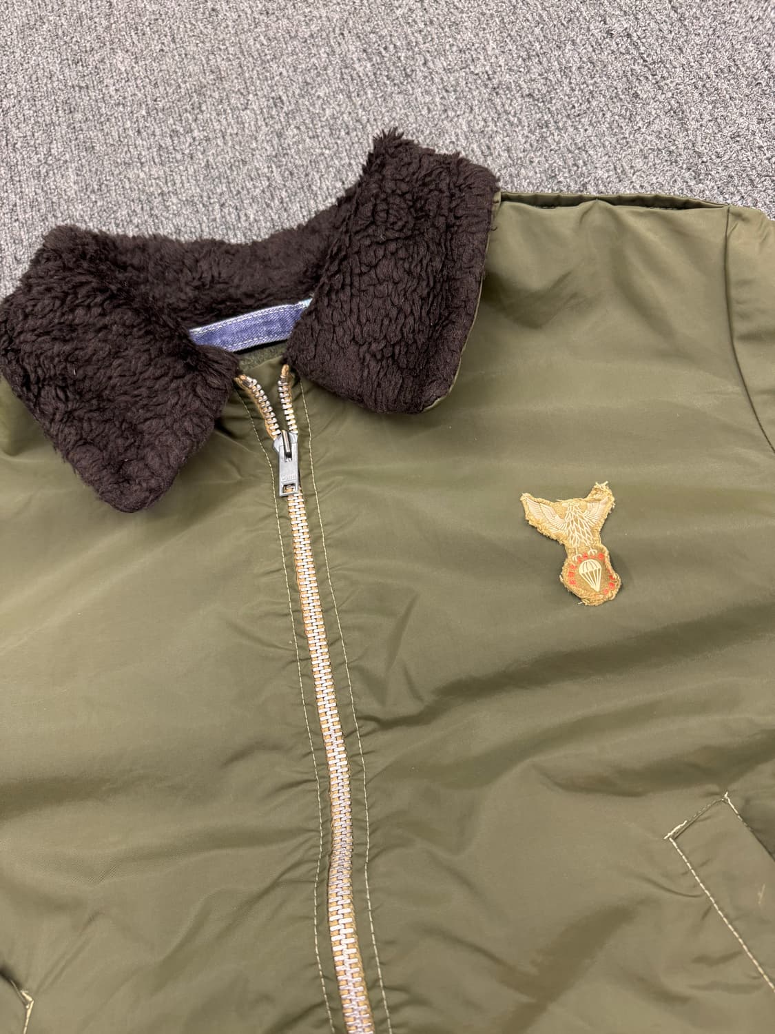 OS)70’s SALIK 밀리터리 빈티지 플라이트 봄버자켓 상품이미지2