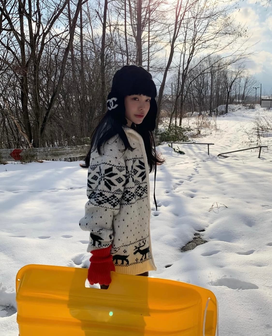 (최종가격/새상품)위드아웃썸머 눈꽃 집업 가디건 상품이미지8