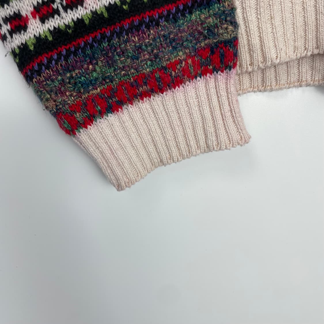 빈티지 패턴 니트 티셔츠 상품이미지7