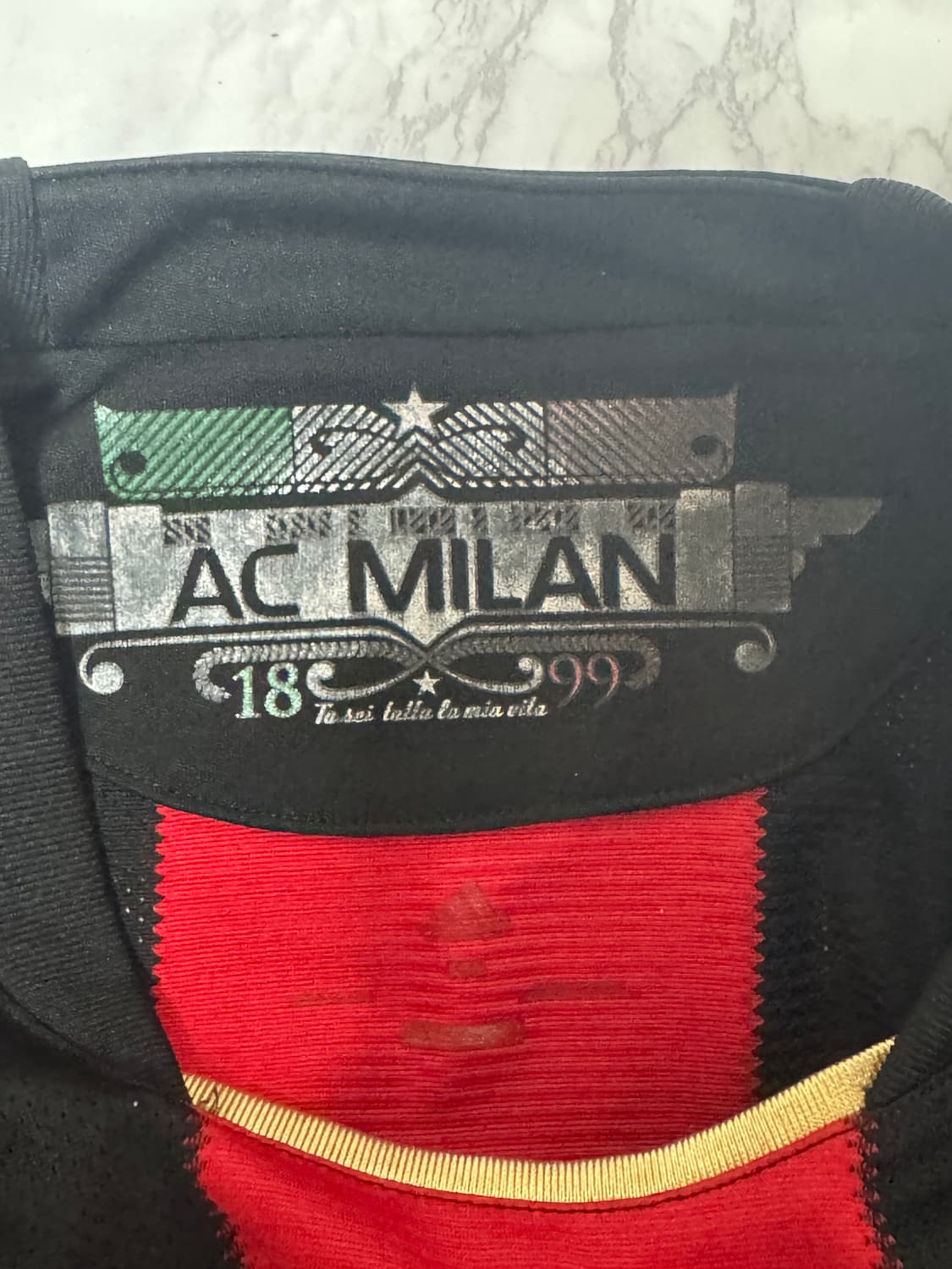 10-11 AC밀란 홈 아디다스 유니폼 반팔 노마킹 상품이미지7