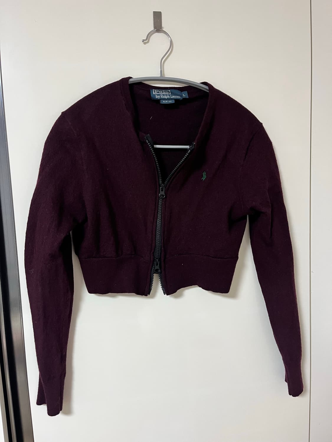 폴로 빈티지 투웨이 리폼 버건디 가디건 상품이미지2