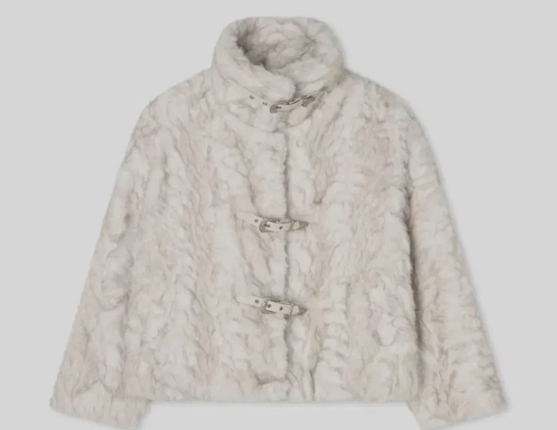 에트오소메 퍼자켓 아이보리 상품이미지1