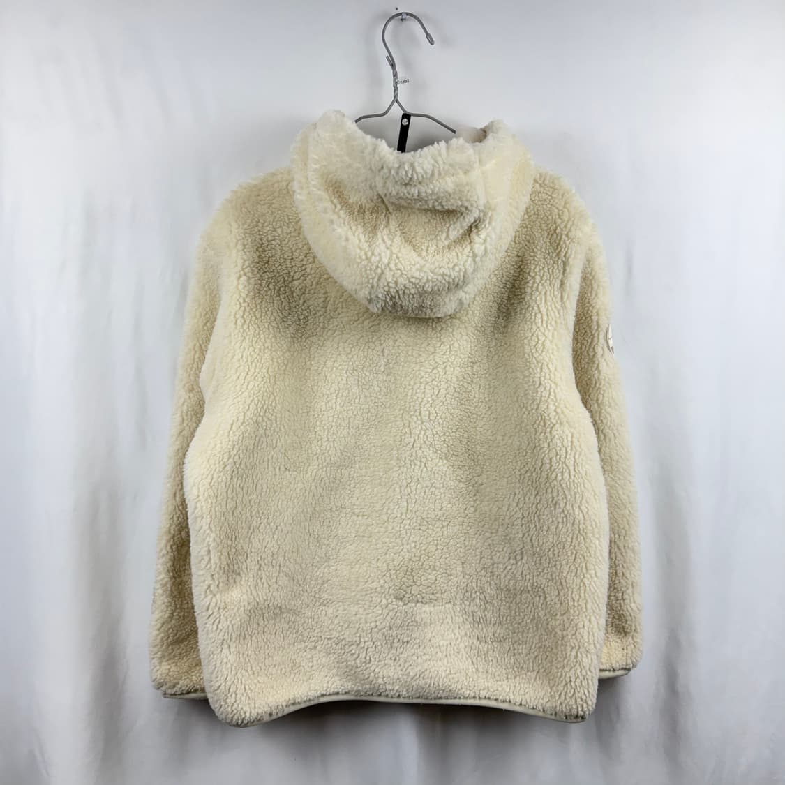 (100) 디스커버리 양털 셰르파 플리스 후드집업 자켓 아이보리 상품이미지6