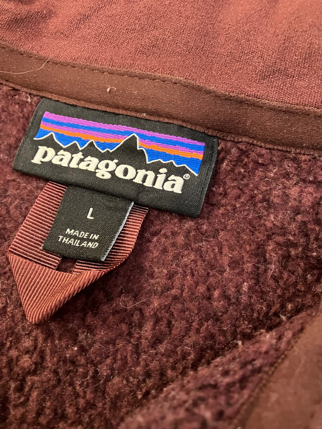 파타고니아 신칠라 베터 하프집업 플리스 버건디 상품이미지5
