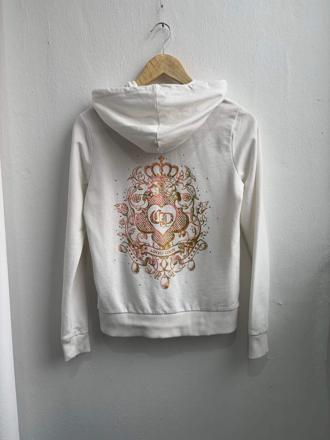 Vintage White Graphic Cubic Hood Zip-up 상품이미지1