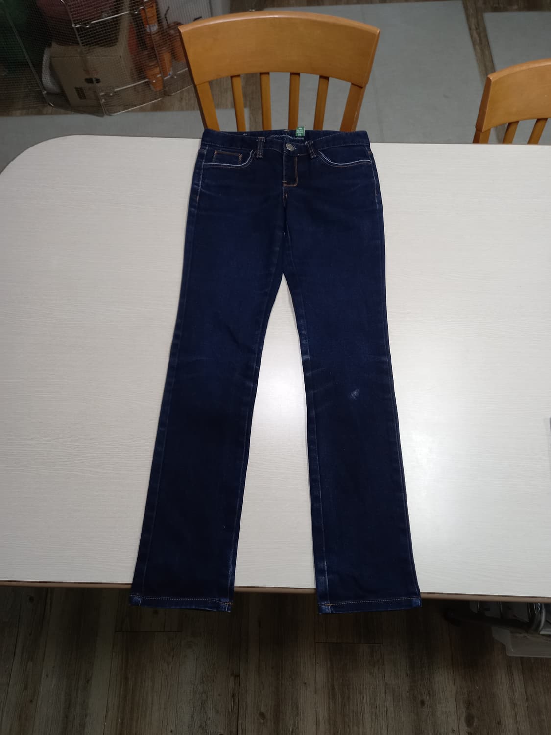 26 GLAMOROUS Kor 두꺼운 스판 슬림일자진 진청 26-608 상품이미지1