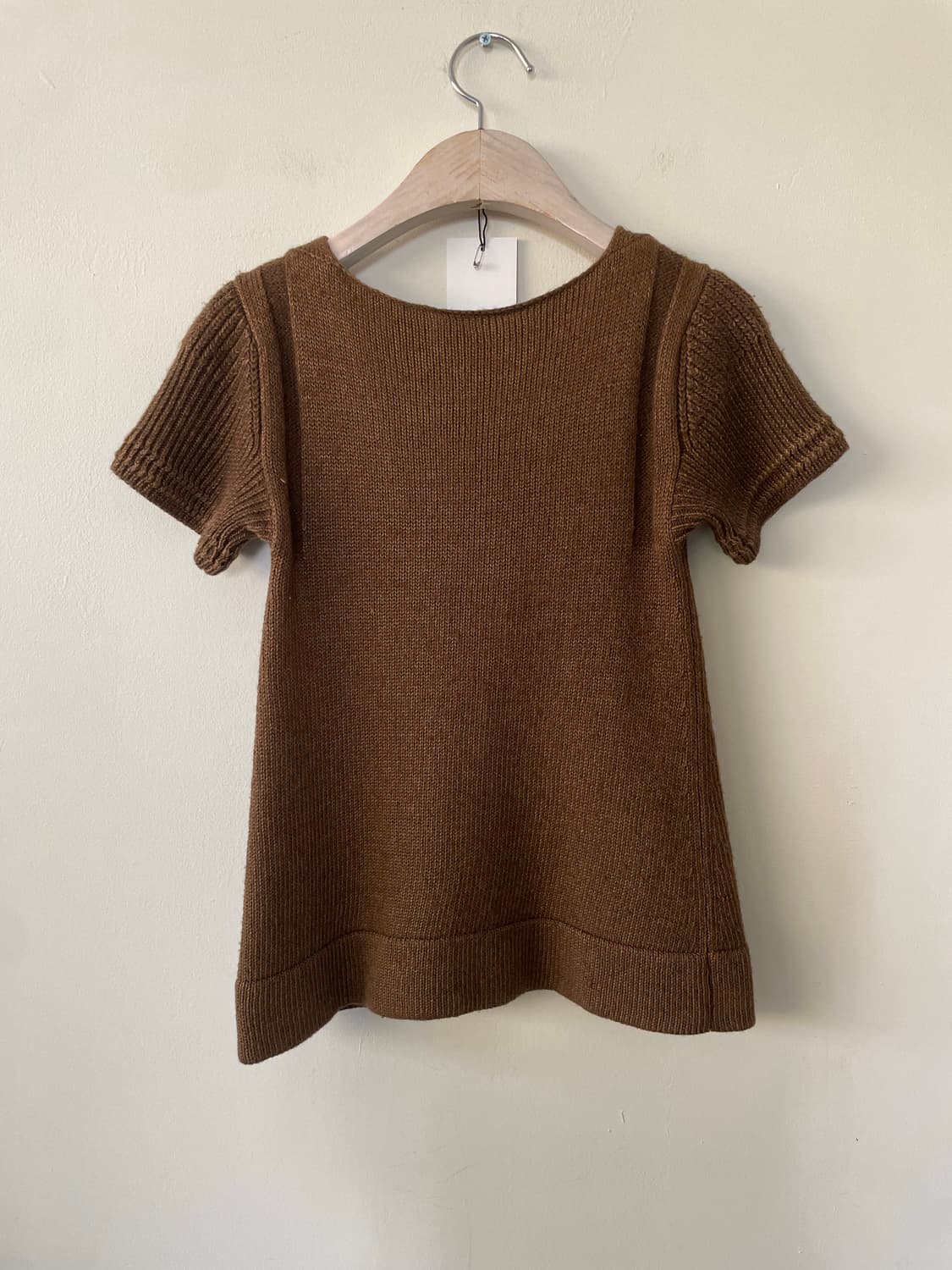 vintage wool blended short sleeve knit 상품이미지6