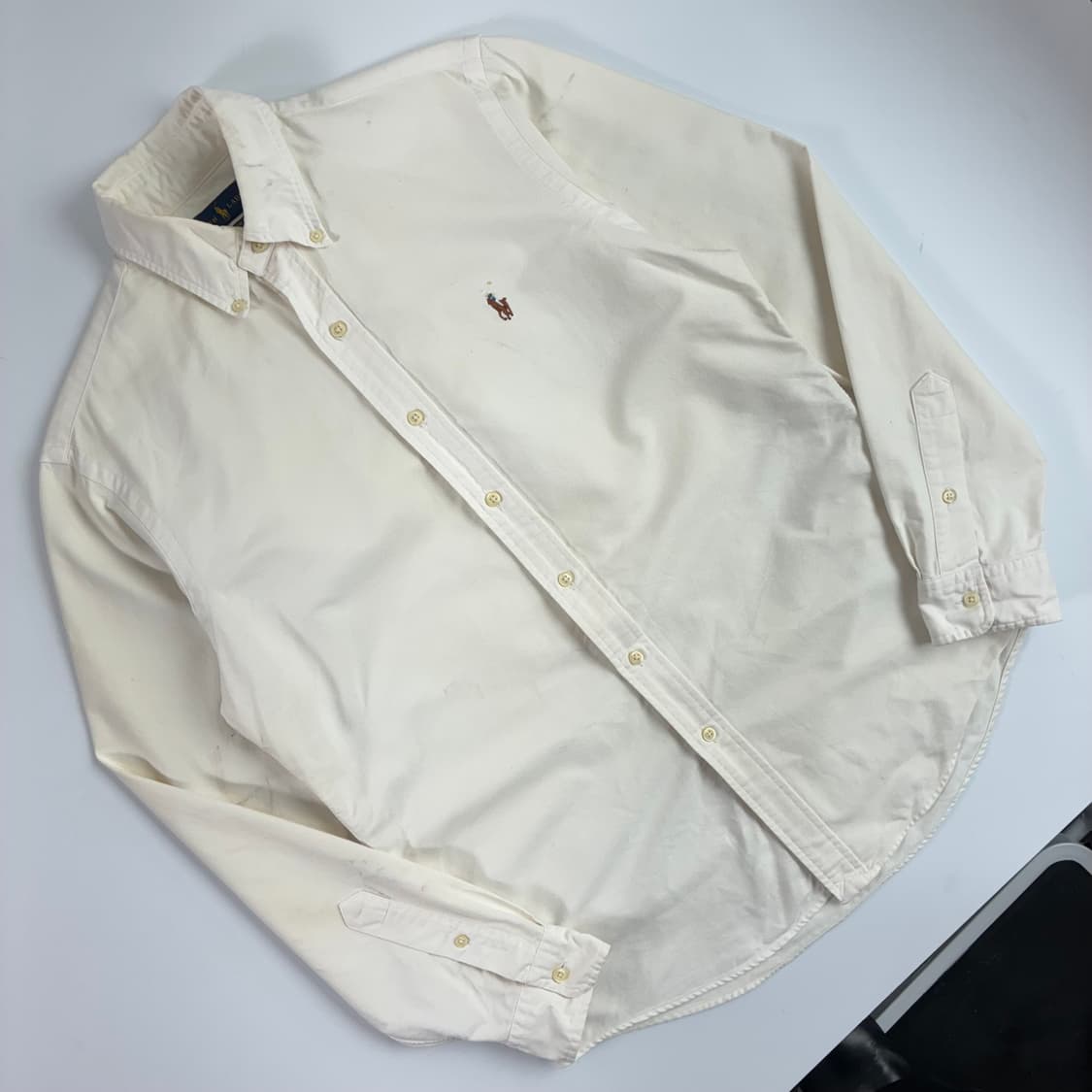 Polo  폴로 랄프로렌 자수 코튼 화이트 셔츠  상품이미지2