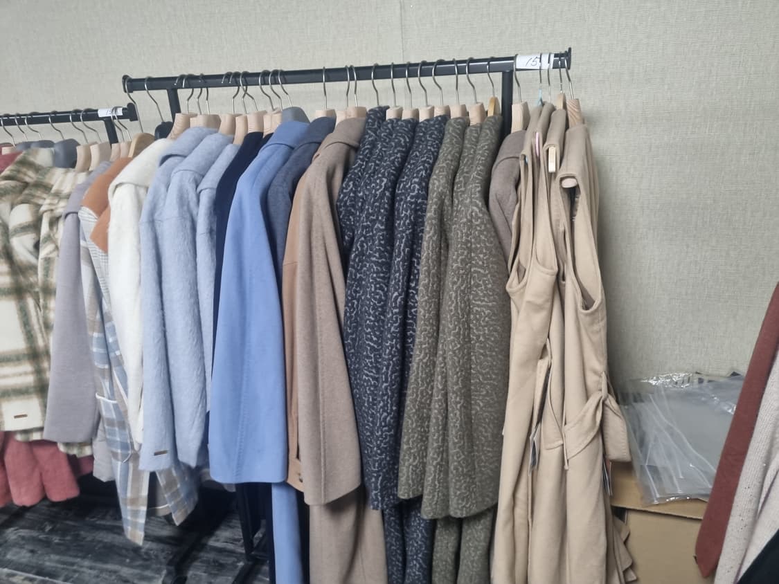 새제품 이태리명품 안드레모리스 니트 원피스 블루 상품이미지7