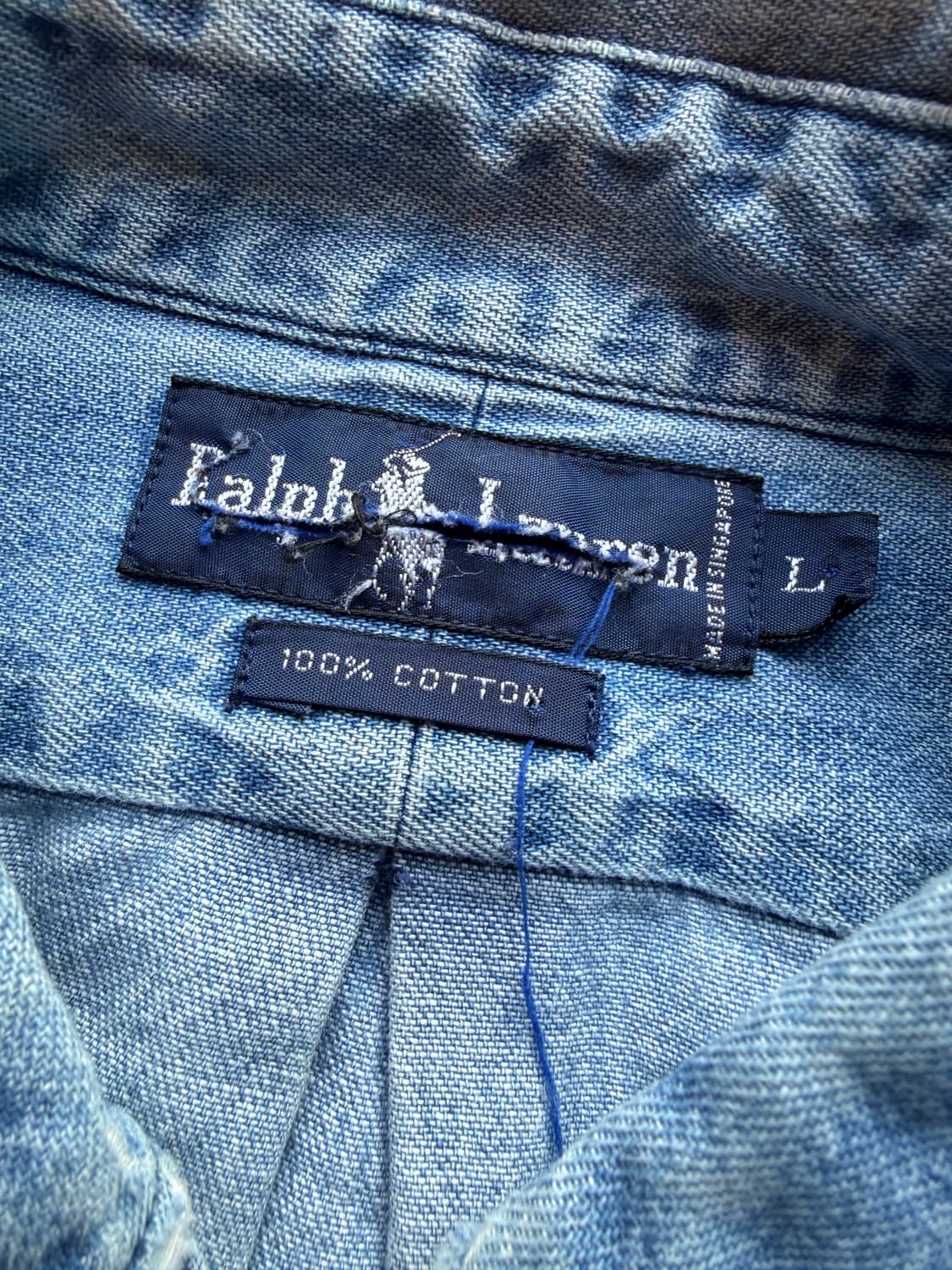 폴로 랄프로렌 데님셔츠 L(2XL) 상품이미지8