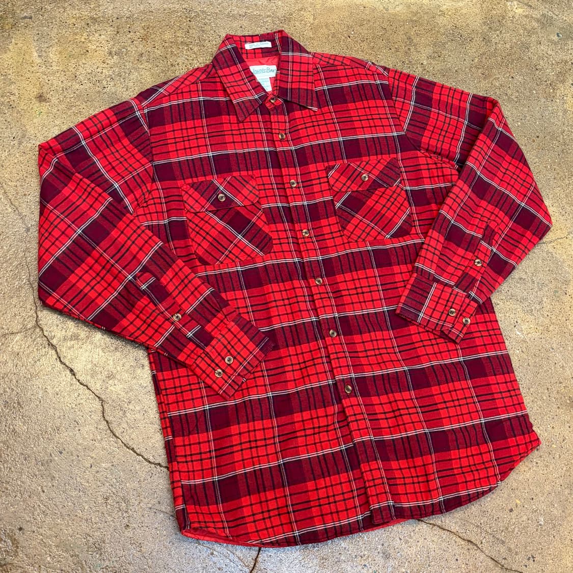 90s 미국 빈티지 에스티존스베이 패딩 체크셔츠 상품이미지2