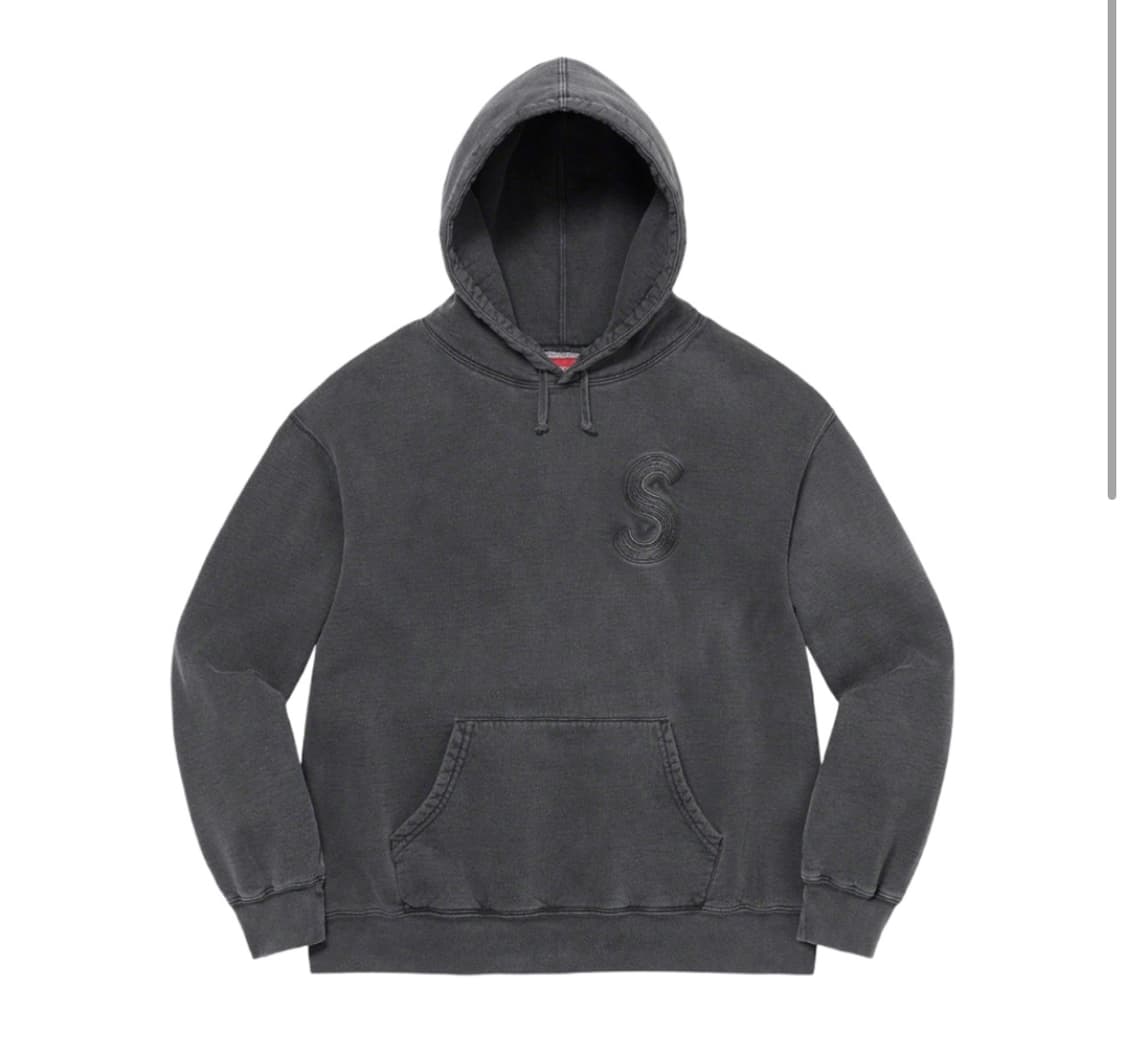 슈프림 23ss 오버다이드 S로고 후디 M 상품이미지1