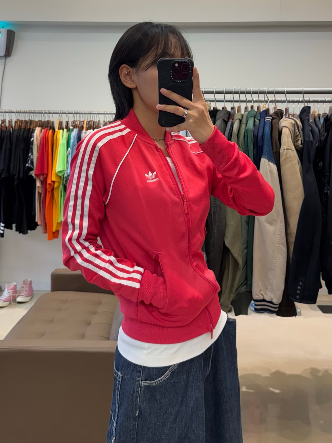 아디다스 슈퍼스타 트랙탑 핑크 상품이미지7
